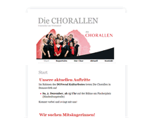 Tablet Screenshot of die-chorallen.de
